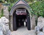 A hundred year old wine tunnel inside the ba na hill in Da Nang