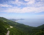 Contemplating the beautiful nature scenery on Hai Van Pass